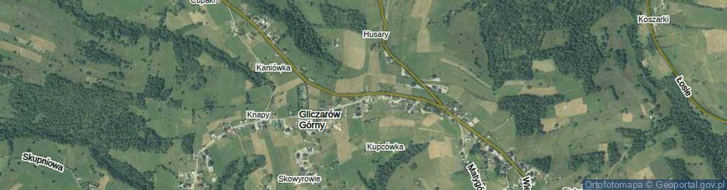 Zdjęcie satelitarne Gliczarów Górny ul.